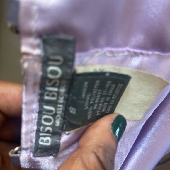 Sequin open back with leather straps for closer - Picture 2 of 4